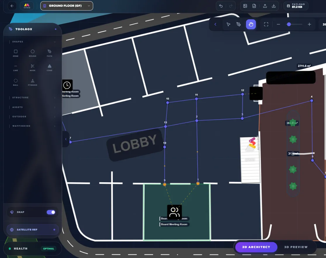 Interactive 2D and 3D editor