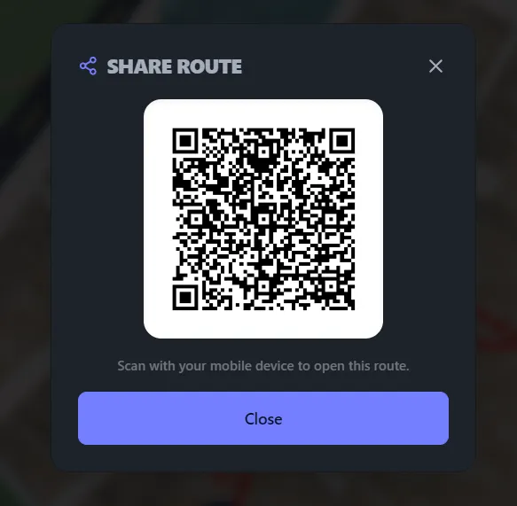 QR handoff from kiosk to phone