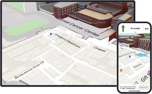 Mapwise indoor map deployed at Stamford Hospital